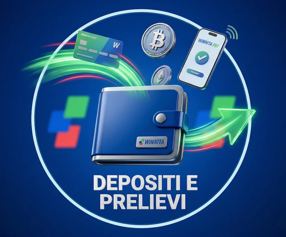 Metodi di deposito e prelievo su Winnita Casino: Postepay, Satispay, Carte e Criptovalute